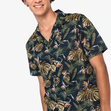 Camisa hawaiana hombre Navy Paradise Bird Xs