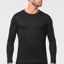 Camiseta interior cuello redondo Black Xxs