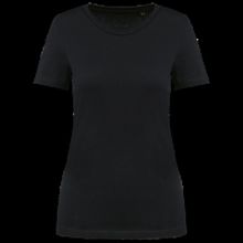 Camiseta de algodón de calidad para mujer Black Xs