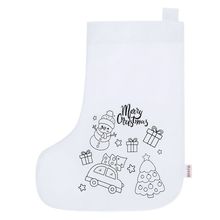 Calcetín de Navidad para colorear Bla