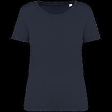 Camiseta ajustada algodón orgánico mujer Washed Coal Grey Xs