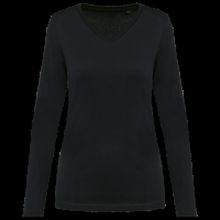 Camiseta manga larga algodón mujer Black Xs