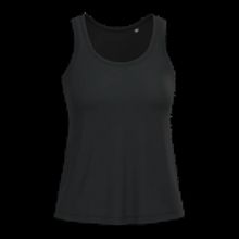 Camiseta 100% algodón de tirantes mujer Black Xs