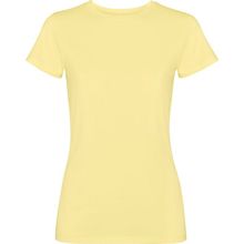 Camiseta mujer algodón efecto desgastado Amarillo Sweet Lavado S