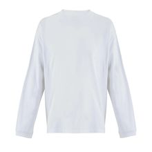 Camiseta oversize unisex de algodón Blanco Xs