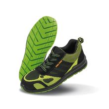 Calzado de seguridad transpirable Neon Green / Black 7 Uk