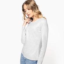 Camiseta algodón de manga larga mujer Ash Heather S