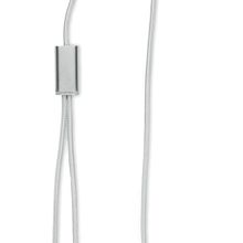 Cable de carga 2 en 1 de 120 cm Plata
