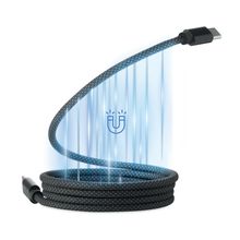 Cable de carga magnético sin enredos 60W Negro