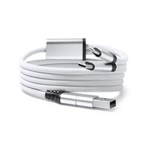 Cable cargador antienredo Blanco