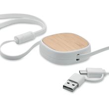 Cable MultiUSB Retráctil 90cm Blanco