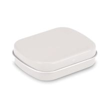 Caja metálica con caramelos de menta 28gr Blanco