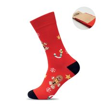 Calcetines Navideños talla 38-42 Rojo