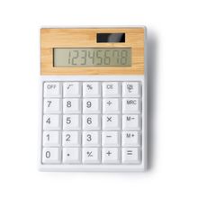 Calculadora de 8 dígitos en ABS reciclado y bambú Blanco