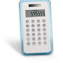 Calculadora de 8 dígitos solar Azul Transparente