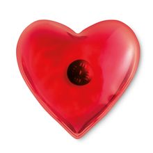 Calienta manos corazón acabado brillante Rojo