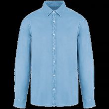 Camisa algodón orgánico hombre Washed Cool Blue S