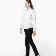 Camisa cuello mao de mujer Black Xs