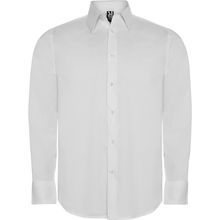 Camisa Hombre Manga Larga Tejido Stretch Blanco S