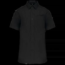 Camisa manga corta hombre Bolsillo izquierdo Black Xs