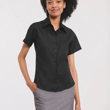 Camisa de manga corta para mujer Black Xs