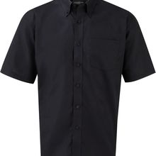 Camisa Oxford DE manga corta hombre Black S