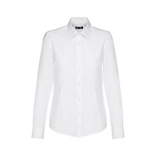 Camisa Oxford Mujer Entallada Blanco L