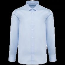 Camisa sarga manga larga Essential Light Blue S