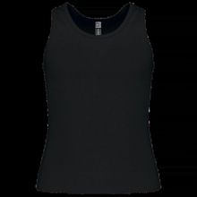Camisa tirantes niña algodón Black 6/8 Ans