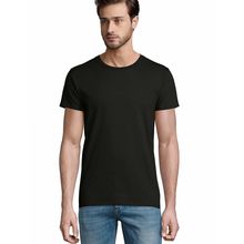 Camiseta Ajustada Hombre 175g Negro Profundo 3Xl