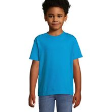 Camiseta Algodón Niño 190g Aqua 10 Años