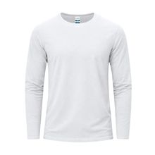 Camiseta Blanca Algodón Manga Larga Bla S