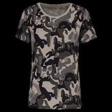 Camiseta camuflaje mujer algodón Grey Camouflage Xs