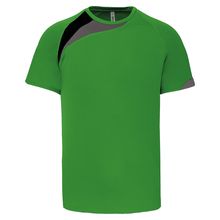 Camiseta deportes manga corta niños Green / Black / Storm Grey 6/8 ans