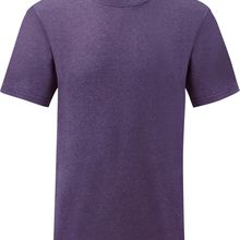 Camiseta hombre algodón cuello redondo Heather Purple 3Xl