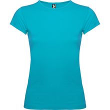 Camiseta de manga corta con cuello fino Turquesa S