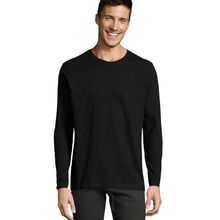 Camiseta Manga Larga Hombre Negro Profundo 3Xl