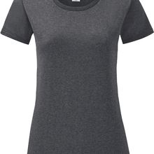 Camiseta mujer atemporal Dark Heather Grey XS
