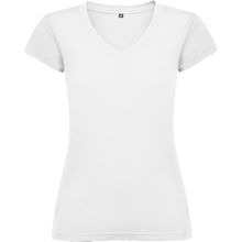 Camiseta de mujer manga corta entallada Blanco S