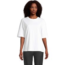 Camiseta oversize de mujer 100% algodón orgánico Blanco L
