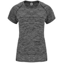 Camiseta Técnica Mujer Entallada Manga Ranglán Negro Vigore S