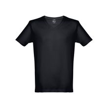 Camiseta V-Neck Algodón Regular Fit Negro L