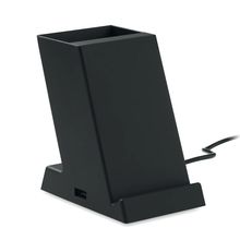 Cargador 15W Inalámbrico con Lapicero Negro