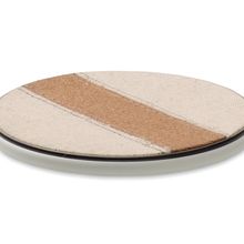 Cargador inalámbrico 15W corcho y algodón Blanco