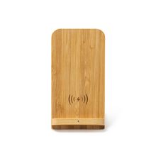 Cargador inalámbrico de bambú con luz de carga Bambu