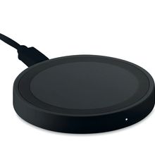 Cargador inalámbrico redondo Negro