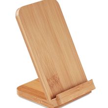 Cargador Soporte de Bambú 5W Madera