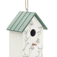 Casa para pájaros de madera Blanco