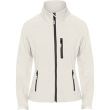 Cazadora Softshell Mujer con Cremallera Blanco Perla S
