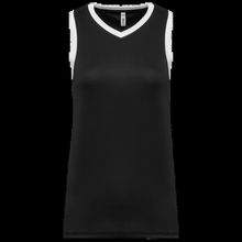 Camiseta baloncesto para mujer Black / White Xs